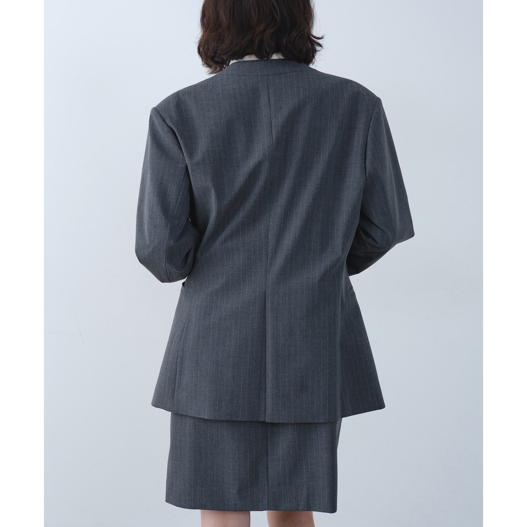 CODE A「tailored mood over jacket」|ノーカラージャケット|
