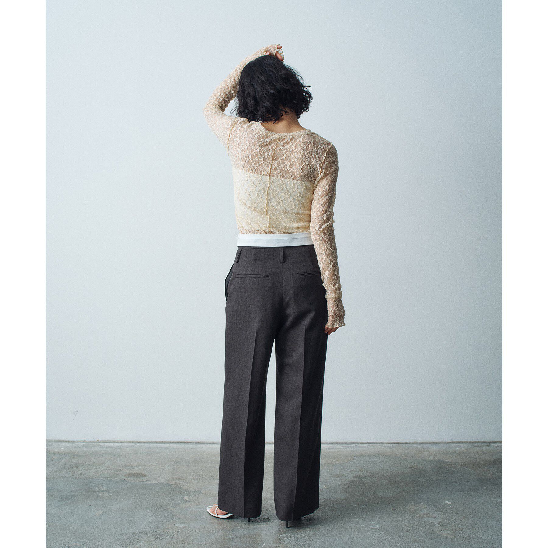 CODE A「【Re】stretch lace tops」|Tシャツ・カットソー|