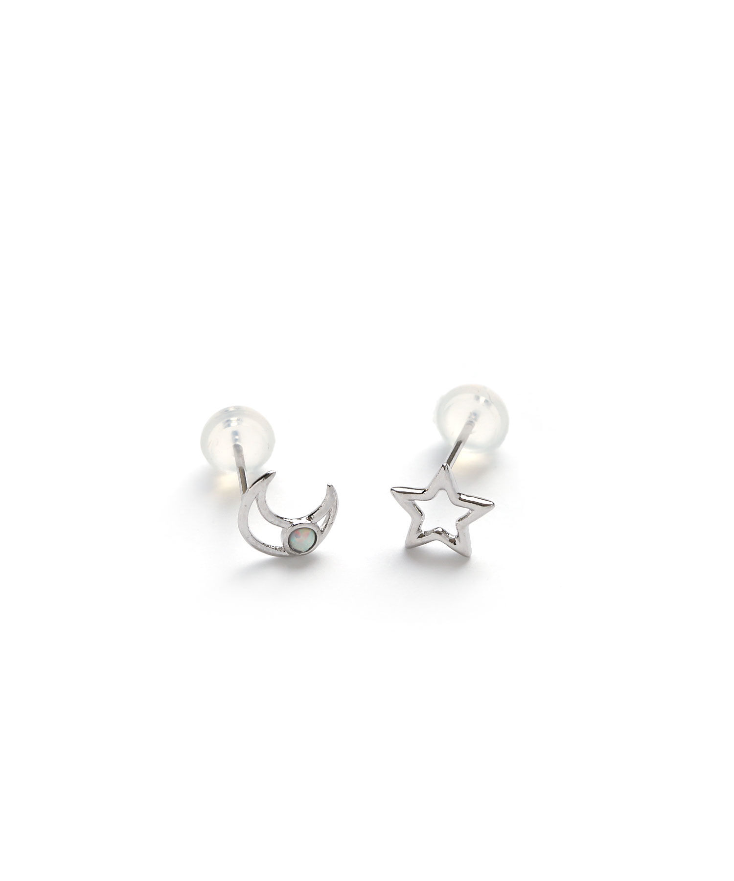 colleca la「[silver925]月と星のピアス〈金属アレルギー対応〉」|ピアス|