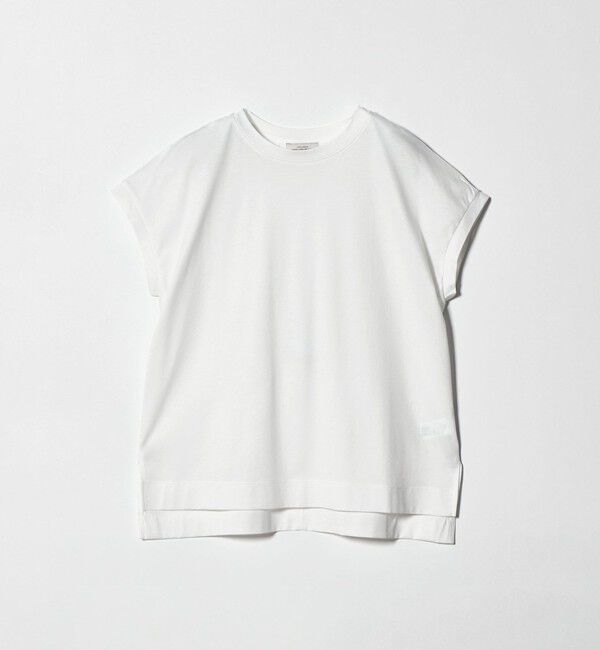 UNITED ARROWS green label relaxing「グロッシー フレンチスリーブ Tシャツ 制菌」|Tシャツ・カットソー|
