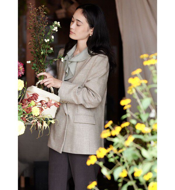 UNITED ARROWS green label relaxing「［size SHORTあり］スラブ ダブルジャケット」|テーラードジャケット|BEIGE