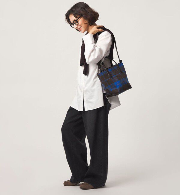 UNITED ARROWS green label relaxing「2WAY クロスチェックトートバッグ」|ショルダー・メッセンジャー|