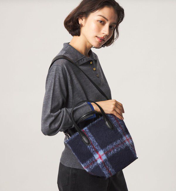 UNITED ARROWS green label relaxing「2WAY クロスチェックトートバッグ」|ショルダー・メッセンジャー|