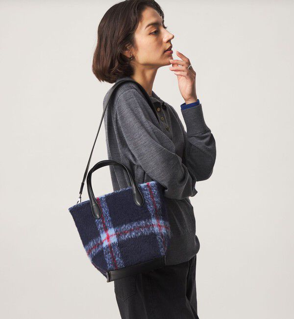 UNITED ARROWS green label relaxing「2WAY クロスチェックトートバッグ」|ショルダー・メッセンジャー|