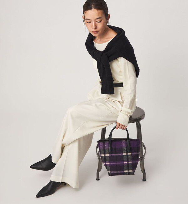UNITED ARROWS green label relaxing「2WAY クロスチェックトートバッグ」|ショルダー・メッセンジャー|