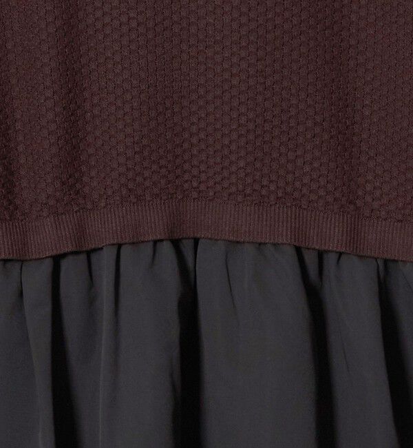 UNITED ARROWS green label relaxing「フリル襟 アミガラ ドッキング ワンピース」|ワンピース|