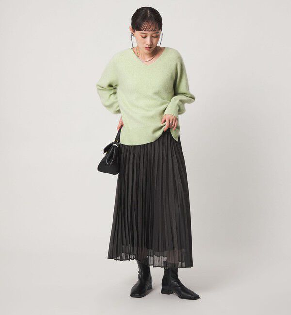 UNITED ARROWS green label relaxing「［size SHORTあり］シャイニー プリーツ スカート」|スカート|