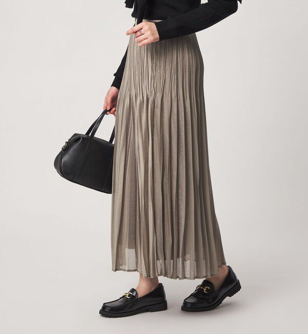 UNITED ARROWS green label relaxing「［size SHORTあり］シャイニー プリーツ スカート」|スカート|