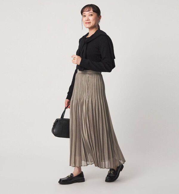 UNITED ARROWS green label relaxing「［size SHORTあり］シャイニー プリーツ スカート」|スカート|