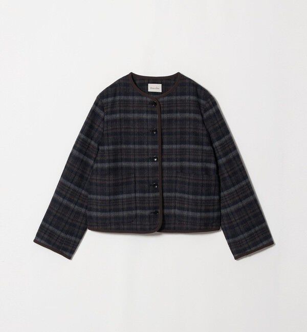 STEVEN ALAN「＜Steven Alan＞チェック ブルゾン」|ノーカラーコート|