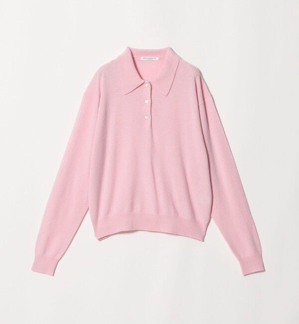 BEAUTY&YOUTH UNITED ARROWS「ウールカシミヤ ポロニット ウォッシャブル」|ニット・セーター|PINK