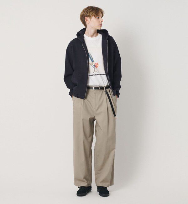 BEAUTY&YOUTH UNITED ARROWS「パフ ニット ジップアップ フード ジャケット ウォッシャブル」|カーディガン|