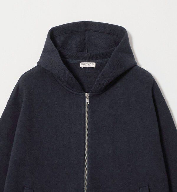BEAUTY&YOUTH UNITED ARROWS「パフ ニット ジップアップ フード ジャケット ウォッシャブル」|カーディガン|
