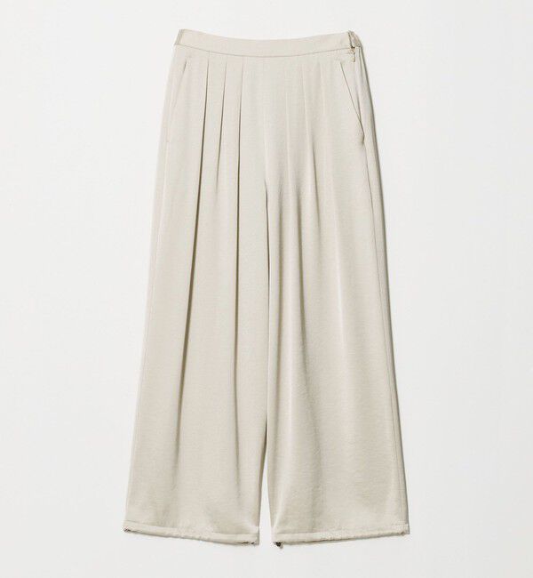 BEAUTY&YOUTH UNITED ARROWS「サテン ドローストリング バックゴムパンツ ウォッシャブル」|その他|NATURAL