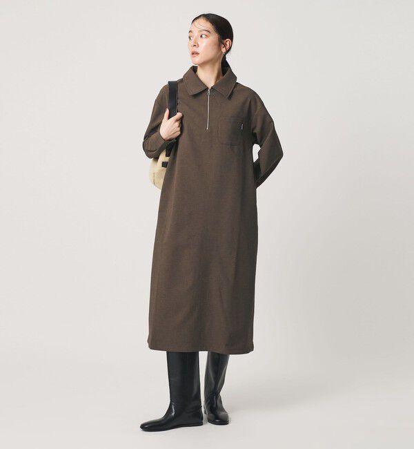 BEAUTY&YOUTH UNITED ARROWS「【WEB限定】＜THOUSAND MILE＞ハーフジップ ワンピース」|ワンピース|