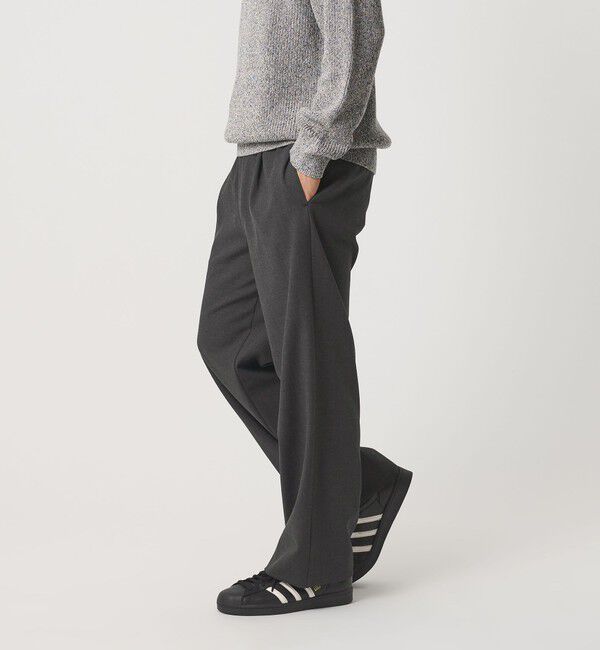 BEAUTY&YOUTH UNITED ARROWS「ダブルクロス 1プリーツ イージーパンツ No.7 タテヨコストレッチ」|チノ|