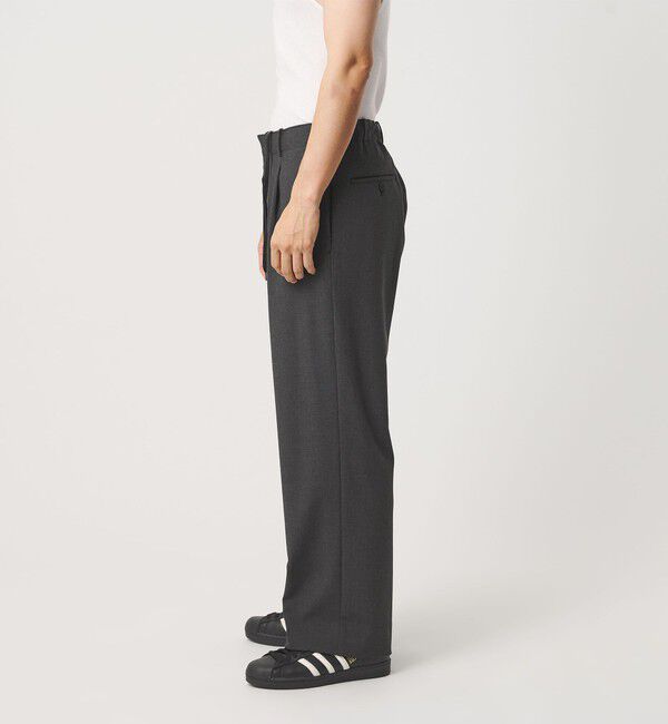 BEAUTY&YOUTH UNITED ARROWS「ダブルクロス 1プリーツ イージーパンツ No.7 タテヨコストレッチ」|チノ|