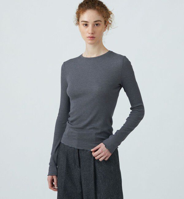 Ballsey「コットンシルクリブ クルーネックプルオーバー」|Tシャツ・カットソー|