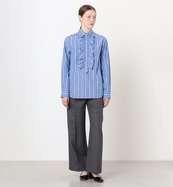 TOMORROWLAND GOODS「sebline RUFFLE POLO SHIRT」|シャツ・ブラウス|