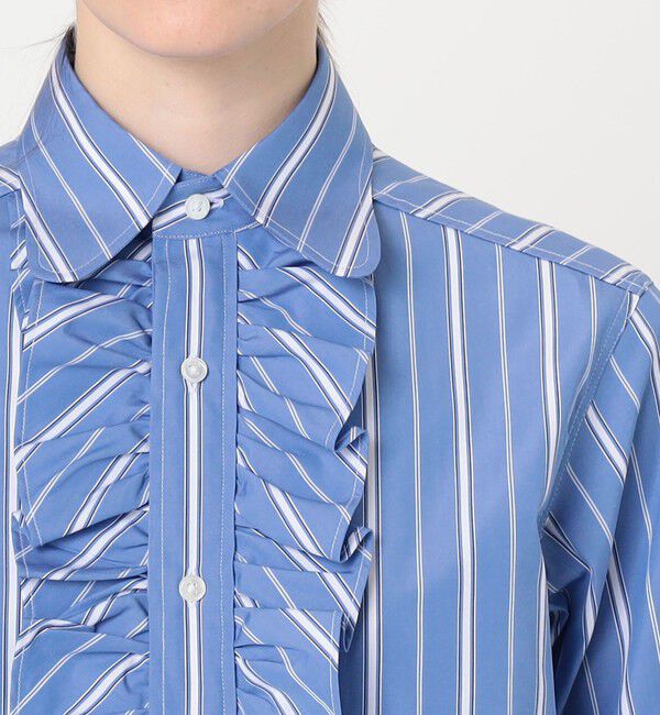 TOMORROWLAND GOODS「sebline RUFFLE POLO SHIRT」|シャツ・ブラウス|