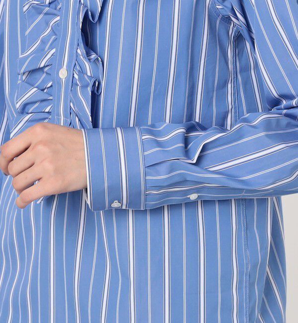 TOMORROWLAND GOODS「sebline RUFFLE POLO SHIRT」|シャツ・ブラウス|