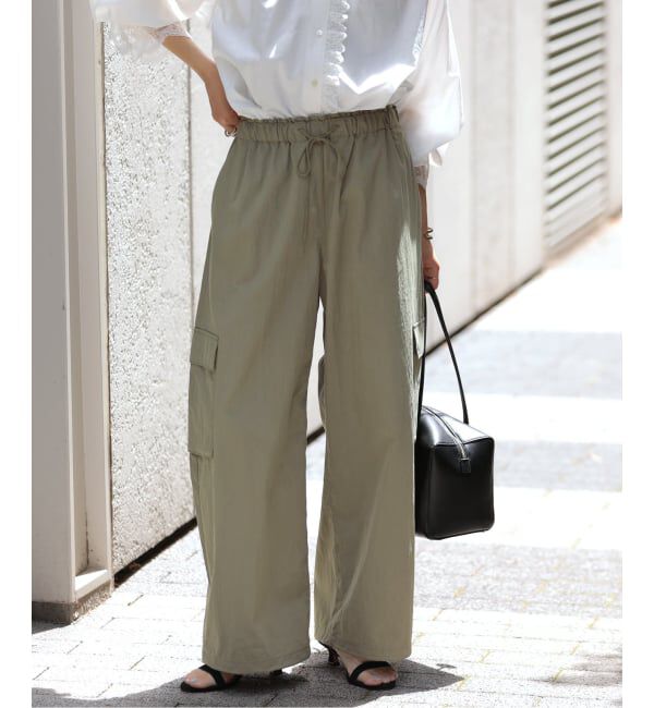SLOBE IENA「《追加》CNドレープポプリンカーゴパンツ」|カーゴ|