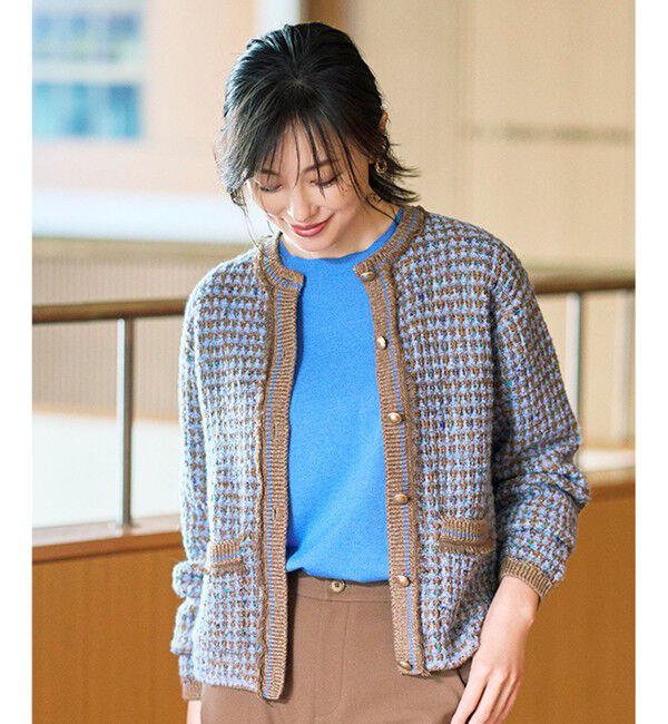 自由区「【定番・人気素材・JIYUKU STAFF SELECT COLOR】レーヨンストレッチアソート ニット」|ニット・セーター|ブルーラメ
