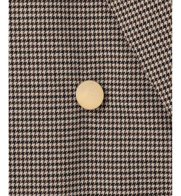 自由区「【SHIHOさん着用・オンオフ活躍・品よく決まる】チェックパターン ジャコット」|テーラードジャケット|