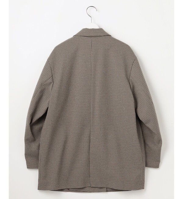 自由区「【SHIHOさん着用・オンオフ活躍・品よく決まる】チェックパターン ジャコット」|テーラードジャケット|