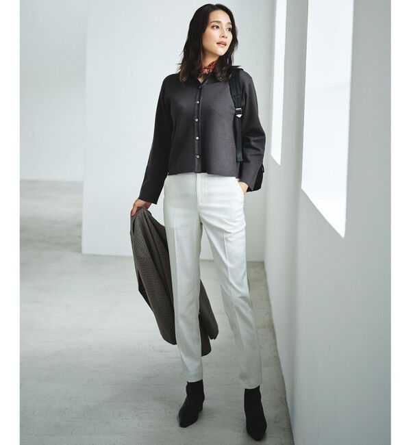 自由区「【SHIHOさん着用・オンオフ活躍・品よく決まる】チェックパターン ジャコット」|テーラードジャケット|