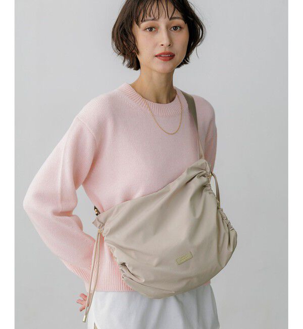 23区「【CanCam掲載/WEB&一部店舗限定カラーあり】ドロ－ストリング ショルダーバッグ(M)」|ショルダー・メッセンジャー|ベージュ系