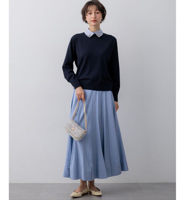 23区「【WEB&一部店舗限定】ビジューデザイン 2WAY ニット」|ニット・セーター|