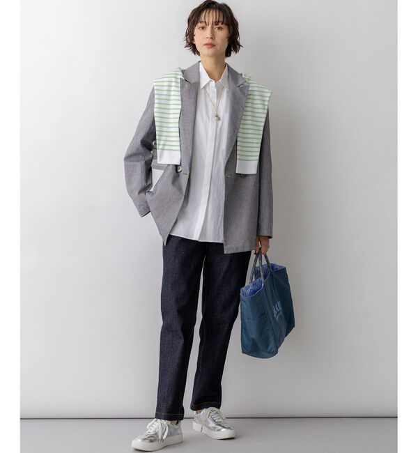 23区「【Oggi掲載・見上愛さん着用】CANCLINI シャーティング ルーズフィットシャツ」|シャツ・ブラウス|