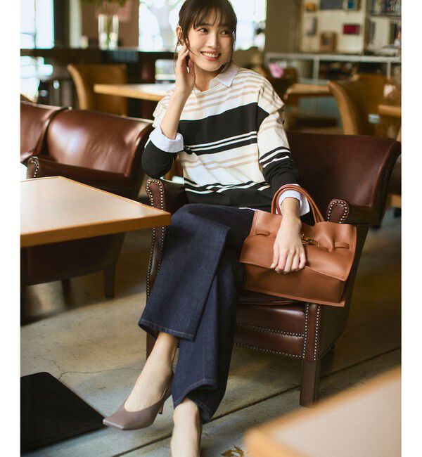 23区「【Oggi掲載・見上愛さん着用】CANCLINI シャーティング ルーズフィットシャツ」|シャツ・ブラウス|
