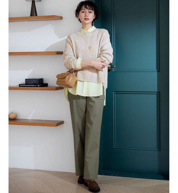 23区「【Oggi掲載・見上愛さん着用】CANCLINI シャーティング ルーズフィットシャツ」|シャツ・ブラウス|