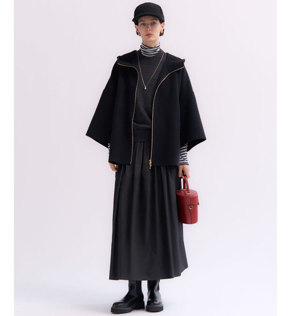 23区「【Oggi・CLASSY.掲載】ピュアカシミヤ ハーフスリーブ ハイネック ニット」|ニット・セーター|