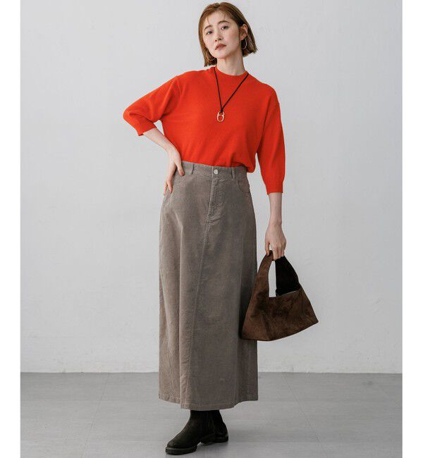 23区「【Oggi・CLASSY.掲載】ピュアカシミヤ ハーフスリーブ ハイネック ニット」|ニット・セーター|