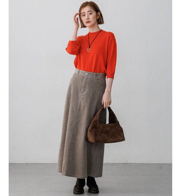 23区「【Oggi・CLASSY.掲載】ピュアカシミヤ ハーフスリーブ ハイネック ニット」|ニット・セーター|