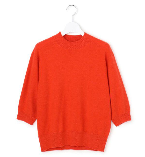 23区「【Oggi・CLASSY.掲載】ピュアカシミヤ ハーフスリーブ ハイネック ニット」|ニット・セーター|