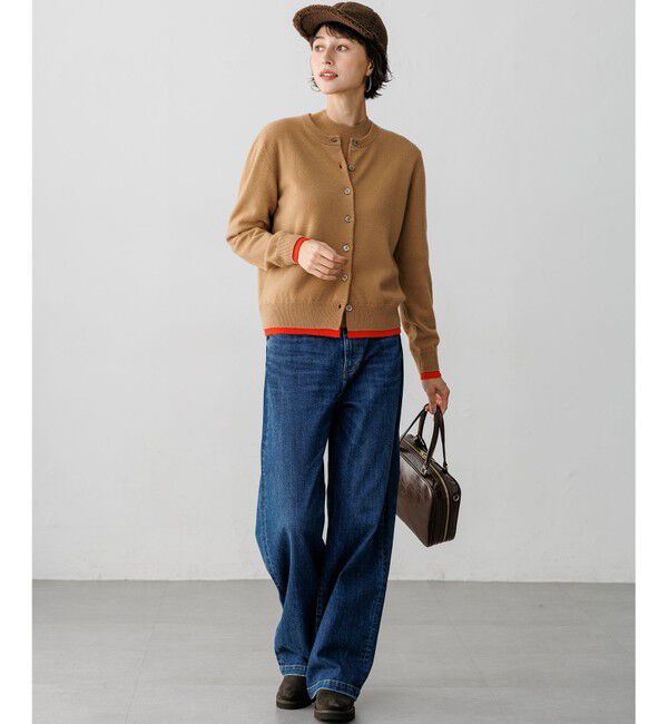 23区「【Oggi・CLASSY.掲載】ピュアカシミヤ ハーフスリーブ ハイネック ニット」|ニット・セーター|