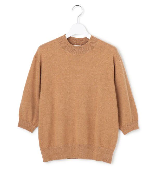 23区「【Oggi・CLASSY.掲載】ピュアカシミヤ ハーフスリーブ ハイネック ニット」|ニット・セーター|