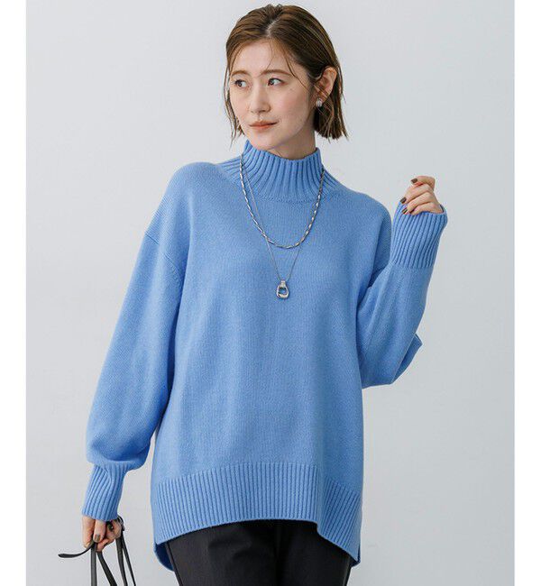 23区「カシミヤブレンド ハイネック ニット」|ニット・セーター|ｽｶｲﾌﾞﾙ