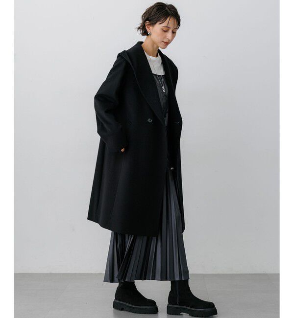 23区「ウールカシミヤビーバー フーデッド コート」|その他|
