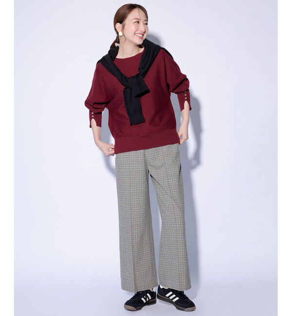 ANY SIS「ビューティサーモ2WAYストレッチ ワイドパンツ」|その他|