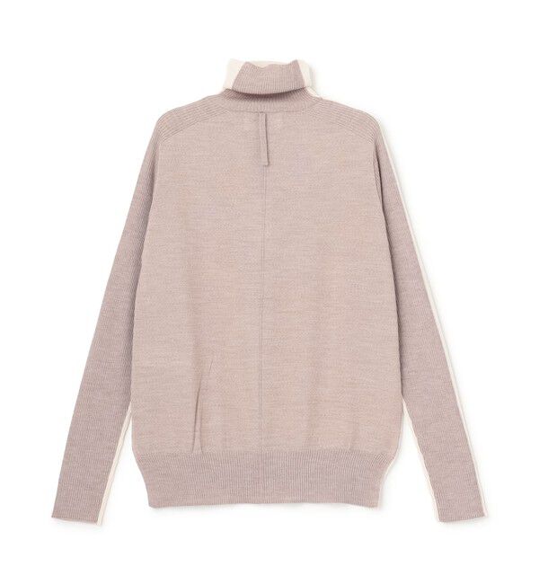 BEIGE,「【新色追加】LA MONNAIE /  カラーブロッキングタートルニット」|ニット・セーター|