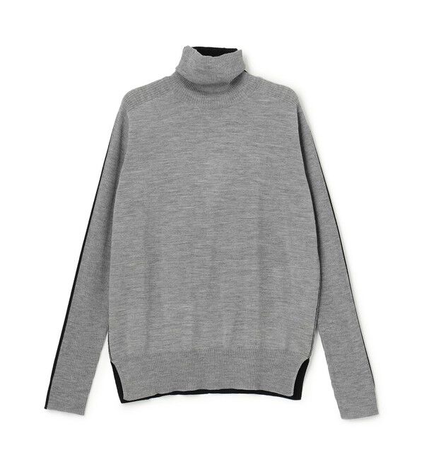 BEIGE,「【新色追加】LA MONNAIE /  カラーブロッキングタートルニット」|ニット・セーター|