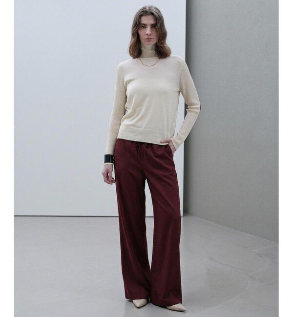 BEIGE,「【新色追加】LA MONNAIE /  カラーブロッキングタートルニット」|ニット・セーター|