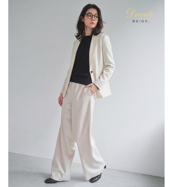 BEIGE,「【ロングセラー】CORBY / ウールテーラードジャケット」|テーラードジャケット|Ecru