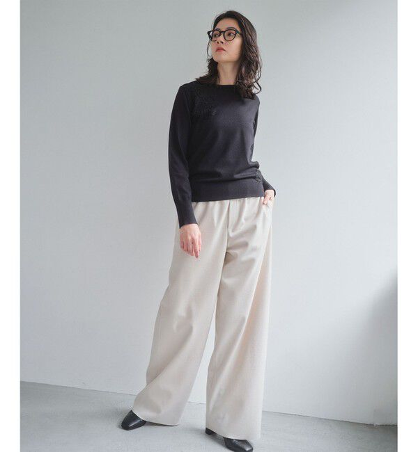 BEIGE,「【セットアップ対応】CORBY / ウールイージーワイドパンツ」|その他|