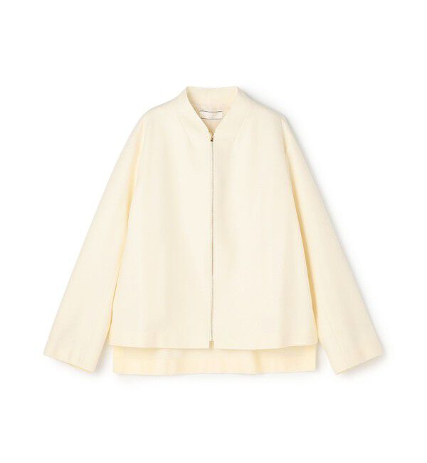 BEIGE,「【L-size・セットアップ対応】CORBY / ウールジップジャケット」|ノーカラージャケット|